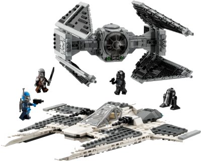 LEGO onderdeel Mandalorian Fang Fighter vs TIE Interceptor (75348-1)
