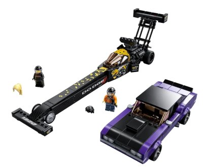 LEGO onderdeel Mopar Dodge//SRT Top Fuel Dragster and 1970 Dodge Challenger T/A (76904-1)