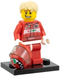 LEGO onderdeel Race Car Driver, Series 3 (Complete Set with Stand and Accessories) COL03-11