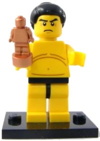 LEGO part Sumo Wrestler, Series 3 (Complete Set with Stand and Accessories) COL03-7