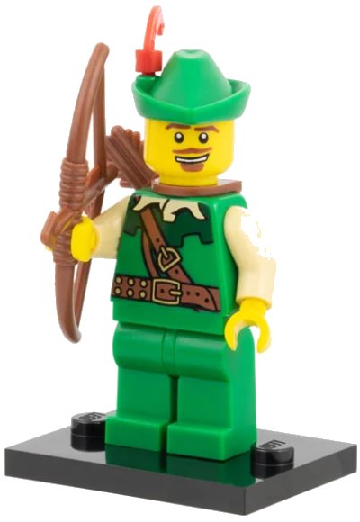 LEGO onderdeel Forestman, Series 1 (Complete Set with Stand and Accessories) (col01-14)