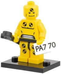 LEGO part Demolition Dummy, Series 1 (Complete Set with Stand and Accessories) col01-8
