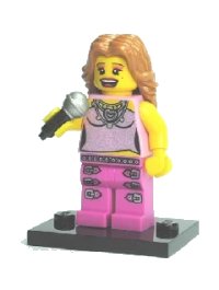 LEGO part Pop Star, Series 2 (Complete Set with Stand and Accessories) col02-11