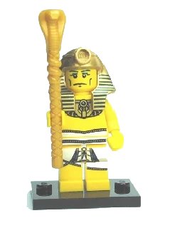 LEGO onderdeel Pharaoh, Series 2 (Complete Set with Stand and Accessories) (col02-16)