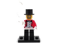 LEGO onderdeel Circus Ringmaster, Series 2 (Complete Set with Stand and Accessories) col02-3