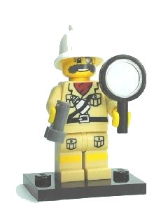 LEGO onderdeel Explorer, Series 2 (Complete Set with Stand and Accessories) (col02-7)