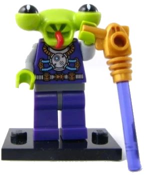LEGO onderdeel Space Alien, Series 3 (Complete Set with Stand and Accessories) (COL03-13)