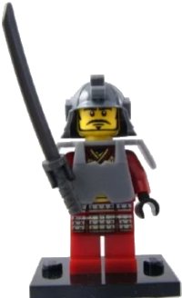 LEGO part Samurai Warrior, Series 3 (Complete Set with Stand and Accessories) COL03-4