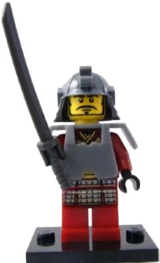 LEGO onderdeel Samurai Warrior, Series 3 (Complete Set with Stand and Accessories) (COL03-4)
