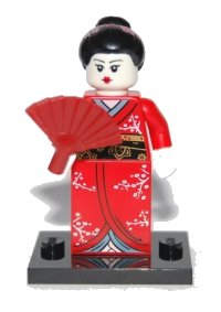 LEGO onderdeel Kimono Girl, Series 4 (Complete Set with Stand and Accessories) col04-2