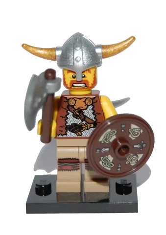 LEGO onderdeel Viking, Series 4 (Complete Set with Stand and Accessories) (col04-6)