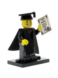 LEGO part Graduate, Series 5 (Complete Set with Stand and Accessories) col05-1