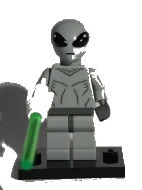 LEGO onderdeel Classic Alien, Series 6 (Complete Set with Stand and Accessories) (col06-1)