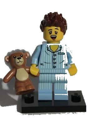 LEGO onderdeel Sleepyhead, Series 6 (Complete Set with Stand and Accessories) (col06-3)