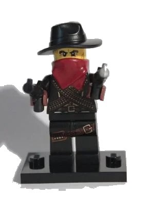 LEGO onderdeel Bandit, Series 6 (Complete Set with Stand and Accessories) (col06-5)