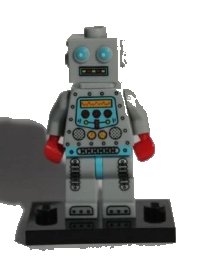 LEGO part Clockwork Robot, Series 6 (Complete Set with Stand and Accessories) col06-7