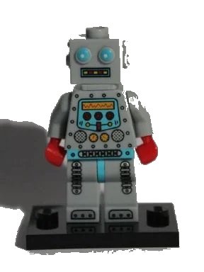 LEGO onderdeel Clockwork Robot, Series 6 (Complete Set with Stand and Accessories) (col06-7)