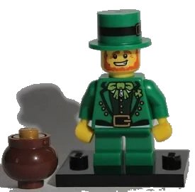 LEGO onderdeel Leprechaun, Series 6 (Complete Set with Stand and Accessories) (col06-9)