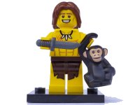 LEGO onderdeel Jungle Boy, Series 7 (Complete Set with Stand and Accessories) col07-10