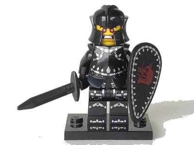 LEGO onderdeel Evil Knight, Series 7 (Complete Set with Stand and Accessories) (col07-14)
