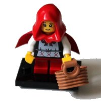 LEGO part Grandma Visitor, Series 7 (Complete Set with Stand and Accessories) col07-16