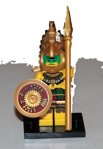 LEGO onderdeel Aztec Warrior, Series 7 (Complete Set with Stand and Accessories) (col07-2)