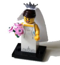 LEGO onderdeel Bride, Series 7 (Complete Set with Stand and Accessories) col07-4