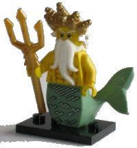 LEGO part Ocean King, Series 7 (Complete Set with Stand and Accessories) col07-5