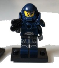 LEGO part Galaxy Patrol, Series 7 (Complete Set with Stand and Accessories) col07-8
