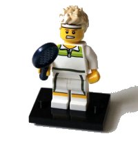 LEGO part Tennis Ace, Series 7 (Complete Set with Stand and Accessories) col07-9