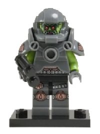 LEGO part Alien Avenger, Series 9 (Complete Set with Stand and Accessories) col09-11