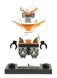 LEGO part Battle Mech, Series 9 (Complete Set with Stand and Accessories) col09-13