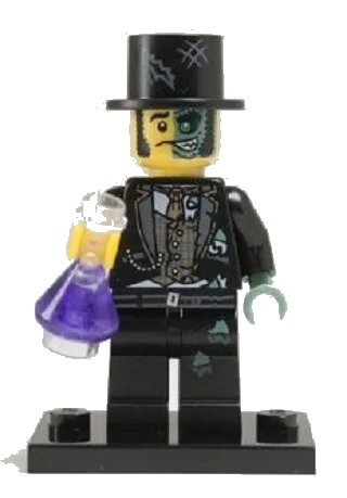 LEGO onderdeel Mr. Good and Evil, Series 9 (Complete Set with Stand and Accessories) (col09-14)