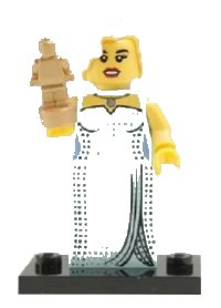 LEGO part Hollywood Starlet, Series 9 (Complete Set with Stand and Accessories) col09-3
