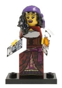 LEGO onderdeel Fortune Teller, Series 9 (Complete Set with Stand and Accessories) col09-9