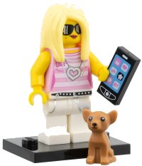 LEGO onderdeel Trendsetter, Series 10 (Complete Set with Stand and Accessories) col10-14