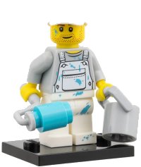 LEGO part Decorator, Series 10 (Complete Set with Stand and Accessories) col10-15