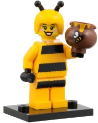 LEGO part Bumblebee Girl, Series 10 (Complete Set with Stand and Accessories) col10-7