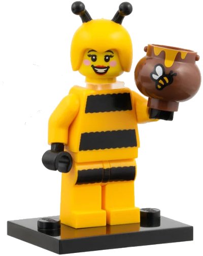 LEGO onderdeel Bumblebee Girl, Series 10 (Complete Set with Stand and Accessories) (col10-7)