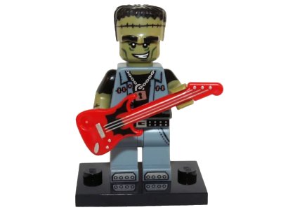 LEGO onderdeel Monster Rocker, Series 14 (Complete Set with Stand and Accessories) (col14-12)