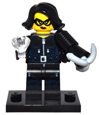 LEGO onderdeel Jewel Thief, Series 15 (Complete Set with Stand and Accessories) (col15-15)