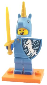 LEGO onderdeel Unicorn Guy, Series 18 (Complete Set with Stand and Accessories) col18-17