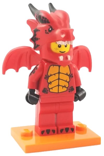 LEGO onderdeel Dragon Suit Guy, Series 18 (Complete Set with Stand and Accessories) (col18-7)