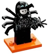 LEGO part Spider Suit Boy, Series 18 (Complete Set with Stand and Accessories) col18-9