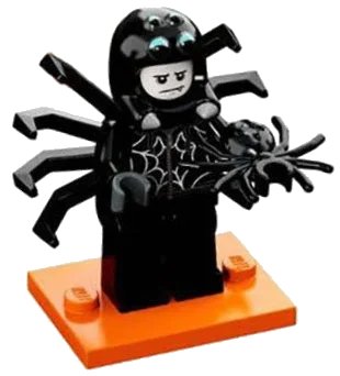 LEGO onderdeel Spider Suit Boy, Series 18 (Complete Set with Stand and Accessories) (col18-9)