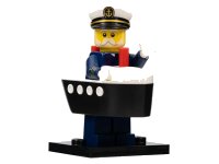 LEGO part Ferry Captain, Series 23 (Complete Set with Stand and Accessories) col23-10