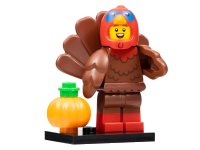 LEGO part Turkey Costume, Series 23 (Complete Set with Stand and Accessories) col23-9