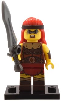 LEGO onderdeel Fierce Barbarian, Series 25 (Complete Set with Stand and Accessories) col25-11