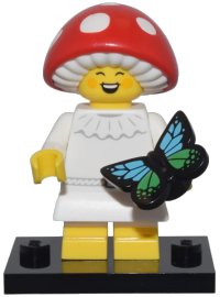 LEGO part Mushroom Sprite, Series 25 (Complete Set with Stand and Accessories) col25-6