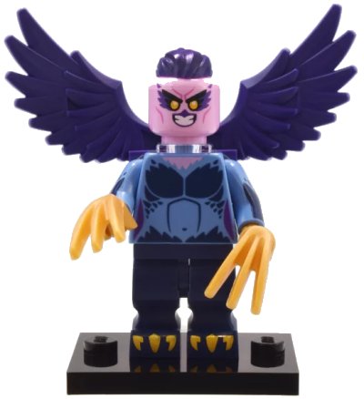 LEGO onderdeel Harpy, Series 25 (Complete Set with Stand and Accessories) (col25-9)
